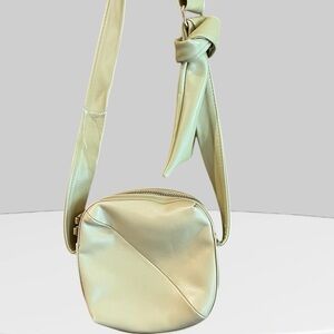 Anthropologie Mauve yellow Shoulder Crossbody – Vintage-Inspired Minimalism